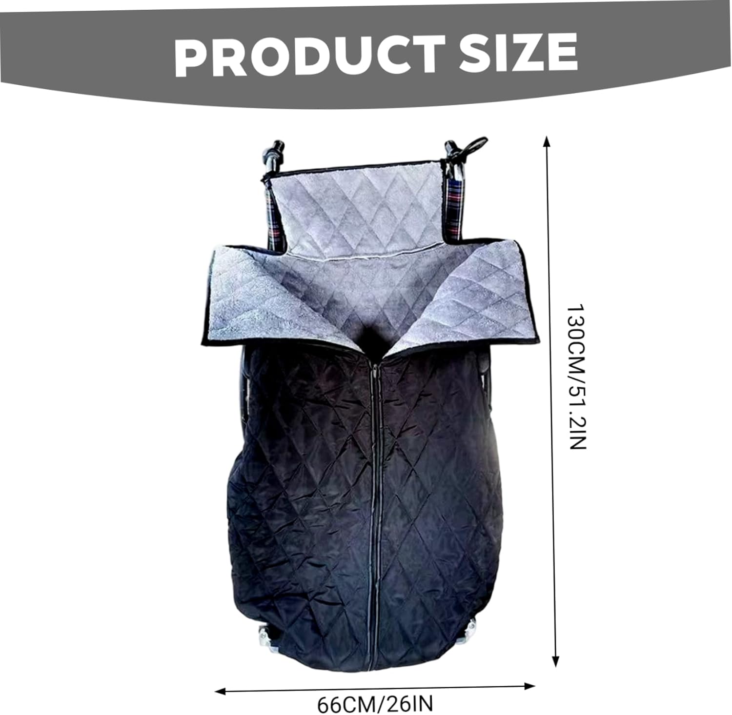 Wheelchair Blanket with Zipper Windproof Warm Fleece Lined Lap Blankets for Elderly Leg and Foot.Health Personal Care.