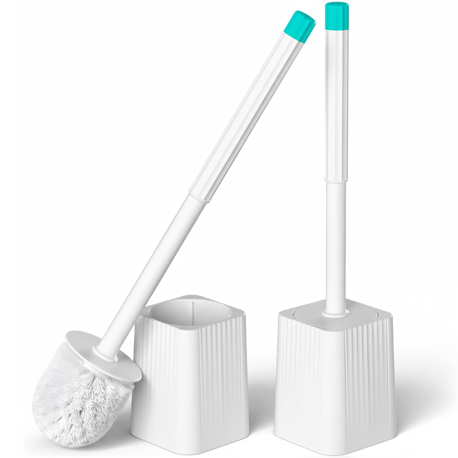 2 in 1 Toilet Plunger and Brush Set，Extended Handle Plunger，Toilet Bowl Brush Plunger Set,Bathroom Cleaning Tools ，Toilet Brush Plunger Combo，Cleaning Brush，Dark grey