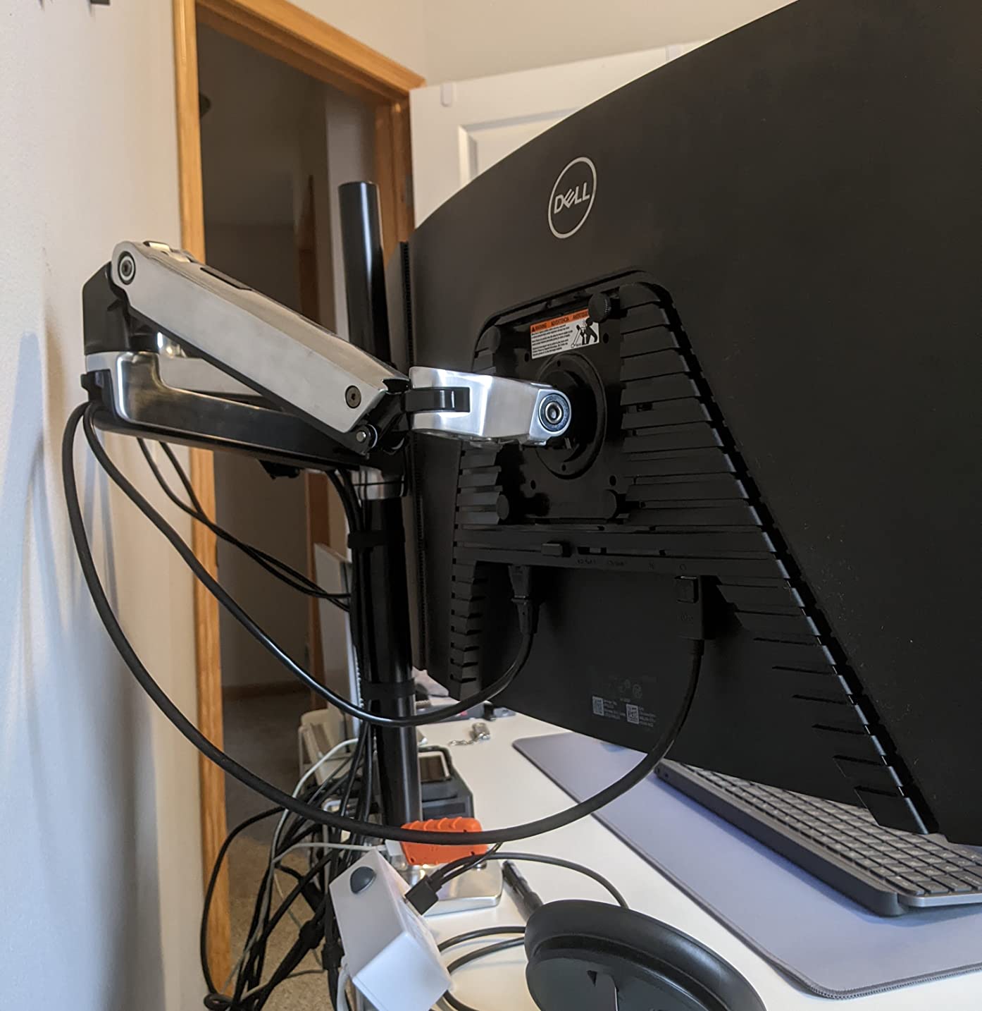 $31/mo - Finance Ergotron – LX Vertical Stacking Dual Monitor Arm, VESA ...