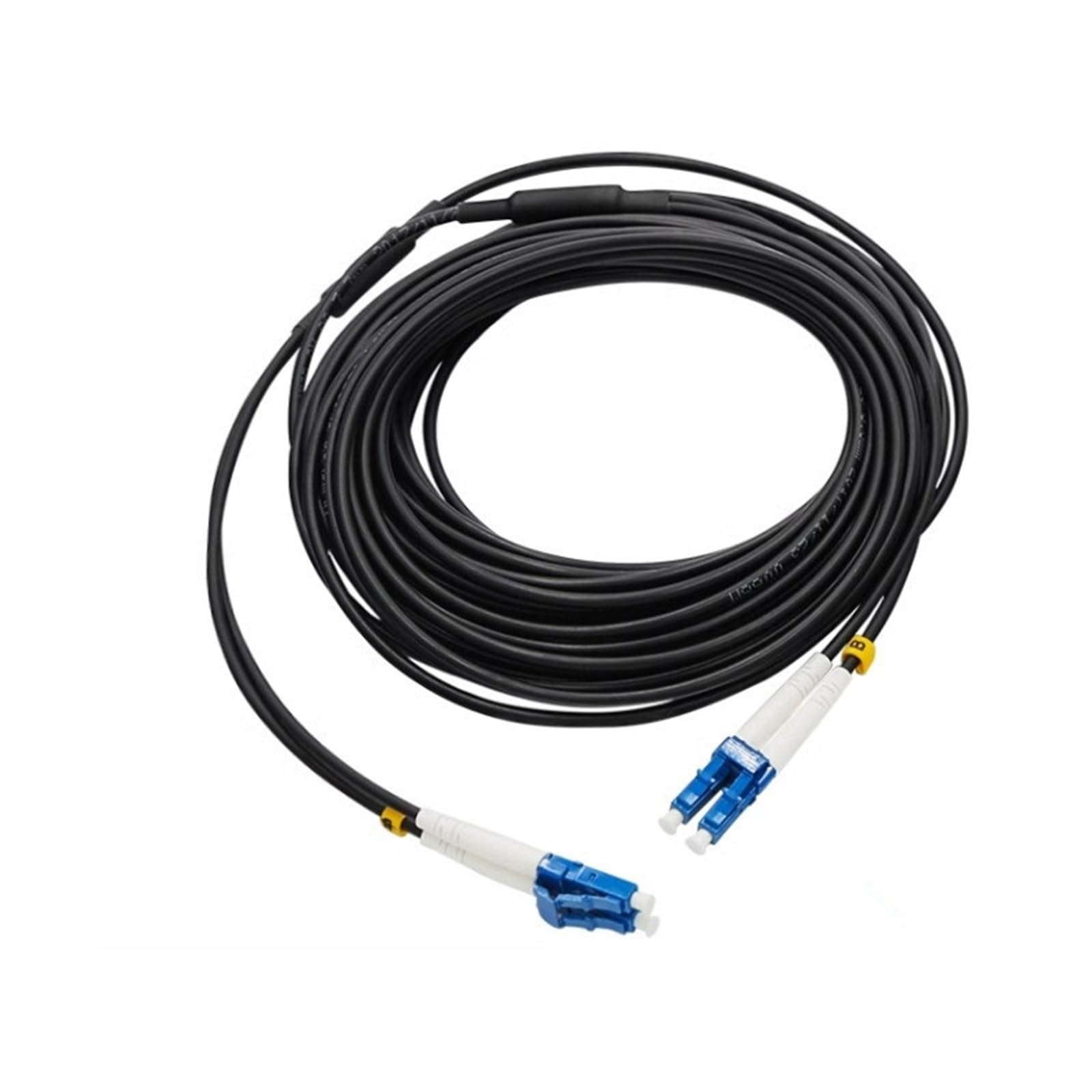 Fibre Optique blindée extérieure, SC-SC/FC/LC monomode 2 cœurs, câble de raccordement en Queue de Cochon blindé en Fil d'acier, 1m à 15m(SC-SC 1m)