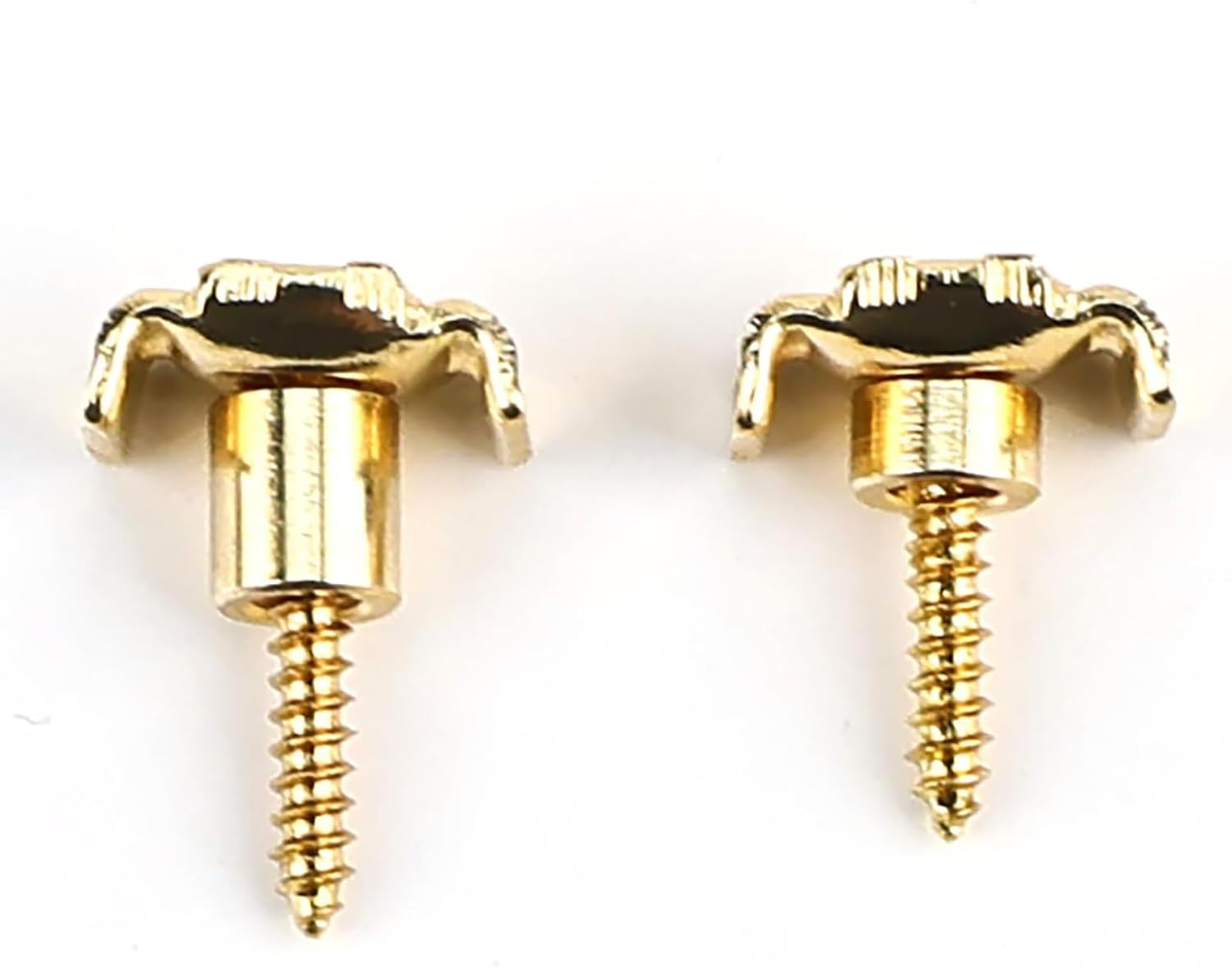 2 Pcs Steel Electric Guitar String Retainer M-shaped String Guide Reinforced Vintage String Trees for Start St Telecaster Tele Electric Guitar Replacement Parts (Gold)