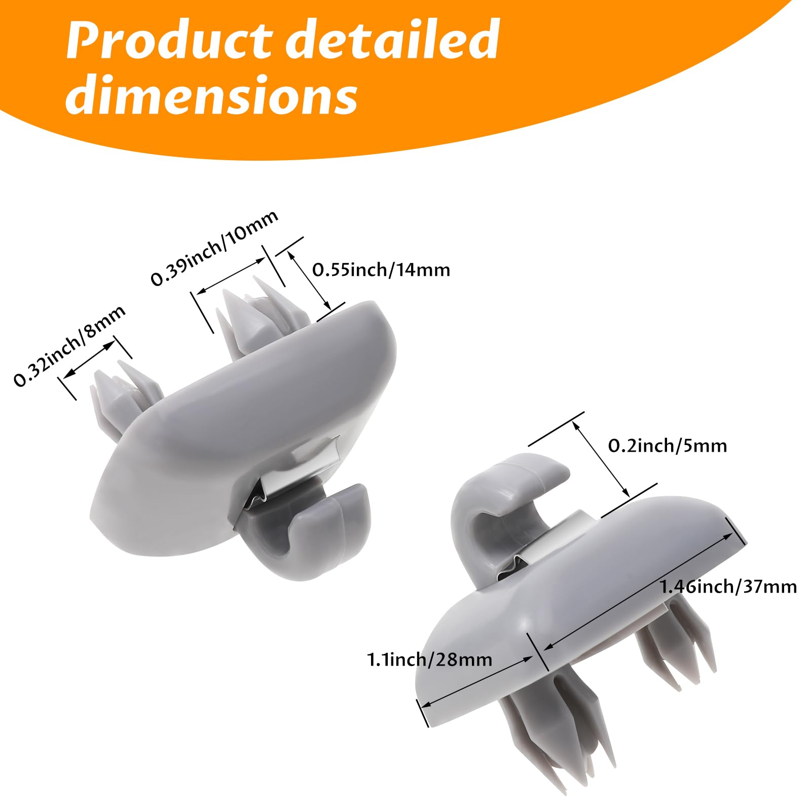 Ganci Parasole Auto UQMIQURA - 2 Pezzi Per Audi A1, A3, A4, A5, Q3, Q5 - Foto 8