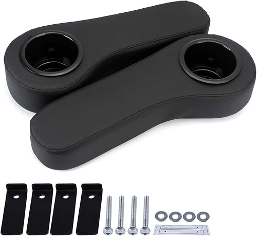 PIT66 Kit de reposabrazos para asiento trasero de carrito de golf con portavasos, compatible con accesorios EZGOClub CarYamahacarrito de golf, no