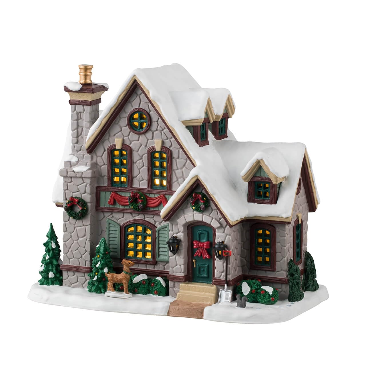 Lemax White Christmas Village Christmas Battery Operated Led - 45235