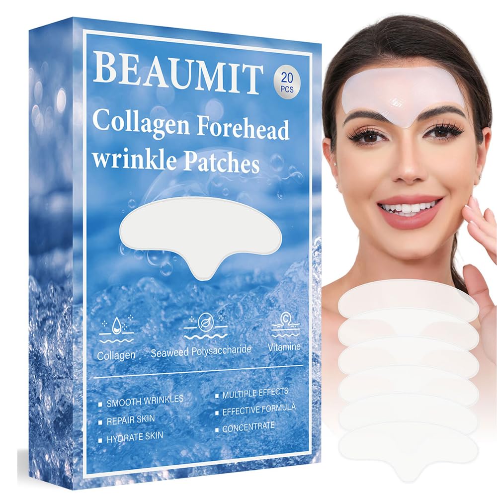 Okela Forehead Wrinkle Patches Overnight 20 pcs with Collagen, Vitamin, Anti Wrinkle Patches, Forehead Wrinkles Beauty Treatment