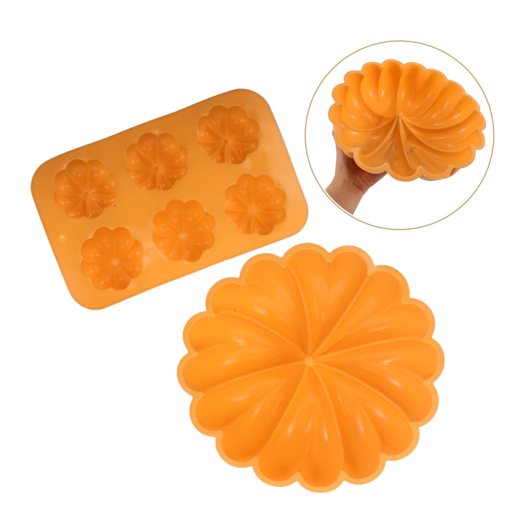 IMIKEYA 2piezas Moldes de Silicona para Pasteles de Calabaza Molde de Silicona para Hornear para Halloween y Festivales Cosecha para Postres de Mousse de Gelatina y Repostería Doméstica