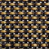 Mojotone Black and Tan Grill Cloth 33' Wide