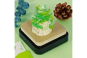 3D Calendar 2024: A Green Tree Calendar Adorned with Sakura Blossoms