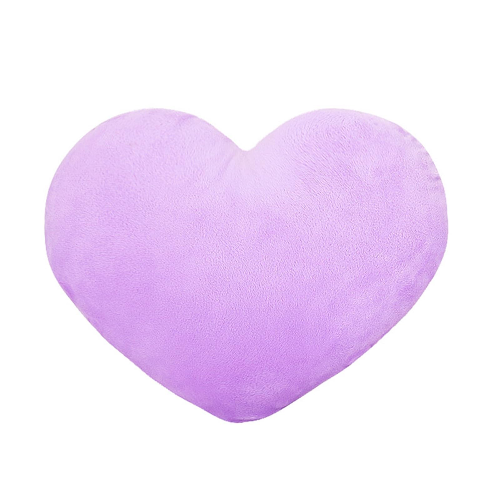 XIEHYA 1 Pcs Heart Shape Pillow, Sofa Decor Cushion, Living Room Bedroom Soft Sleeping For Home(Purple)
