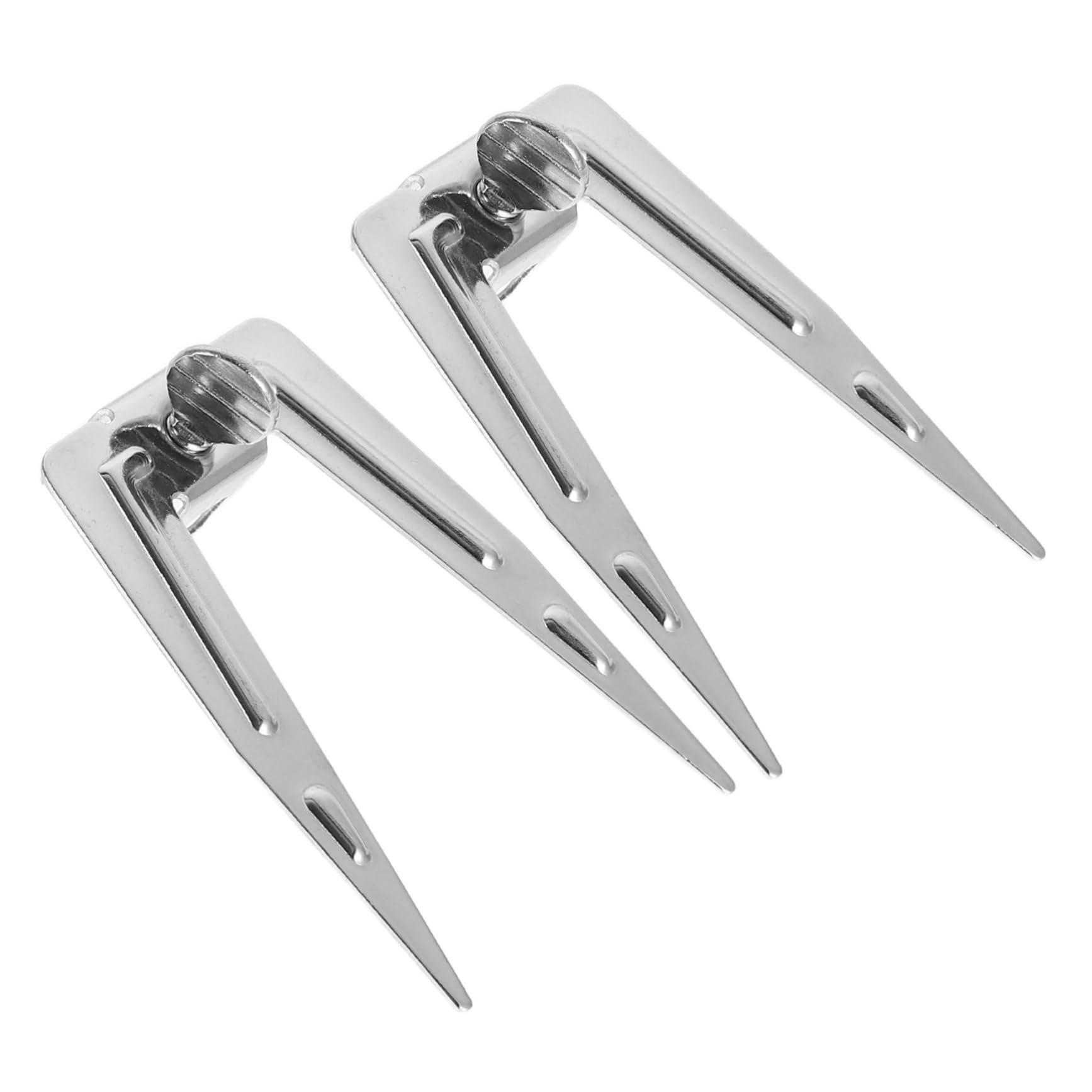 Yardwe Healthy Cooking Tool: Stainless Steel Rotisserie Fork for Air Fryer Bbq Oven Grilling Chicken Meat Seafood Rotisserie Skewer Fork Set