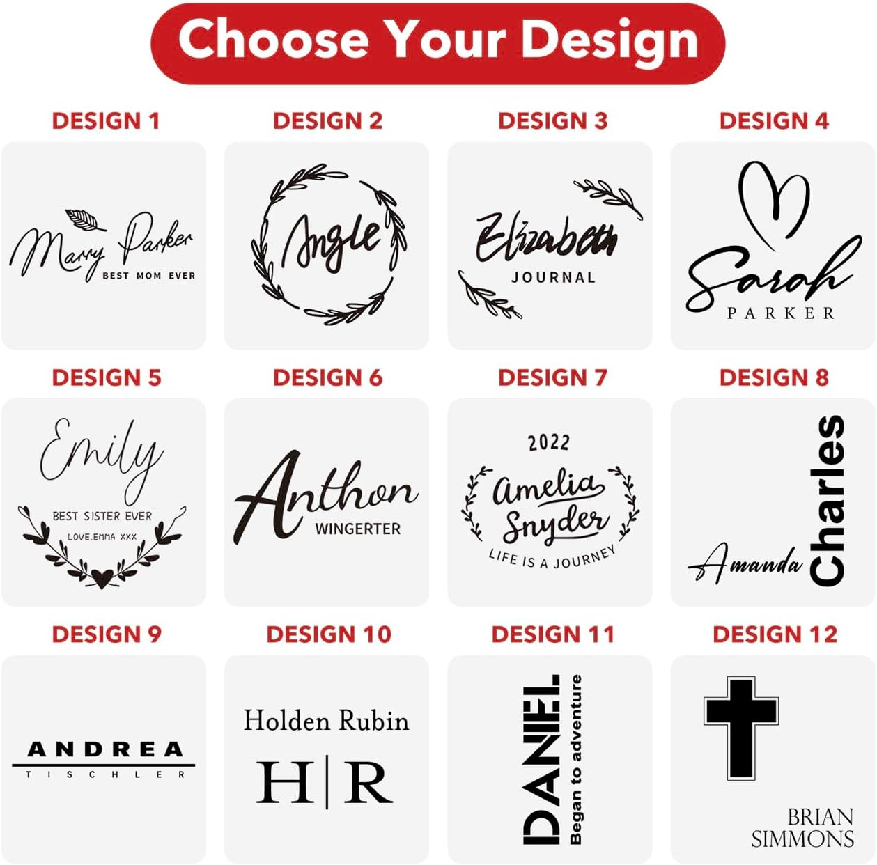 Personal Leather Journal Notebook, 9 Design, 5 Color, Customized Notebooks for Women and Men, Custom Journals to Write in, Diary for Women, Personalized Gift for Sister, Girl, Boy, Mom and Dad - Image 3