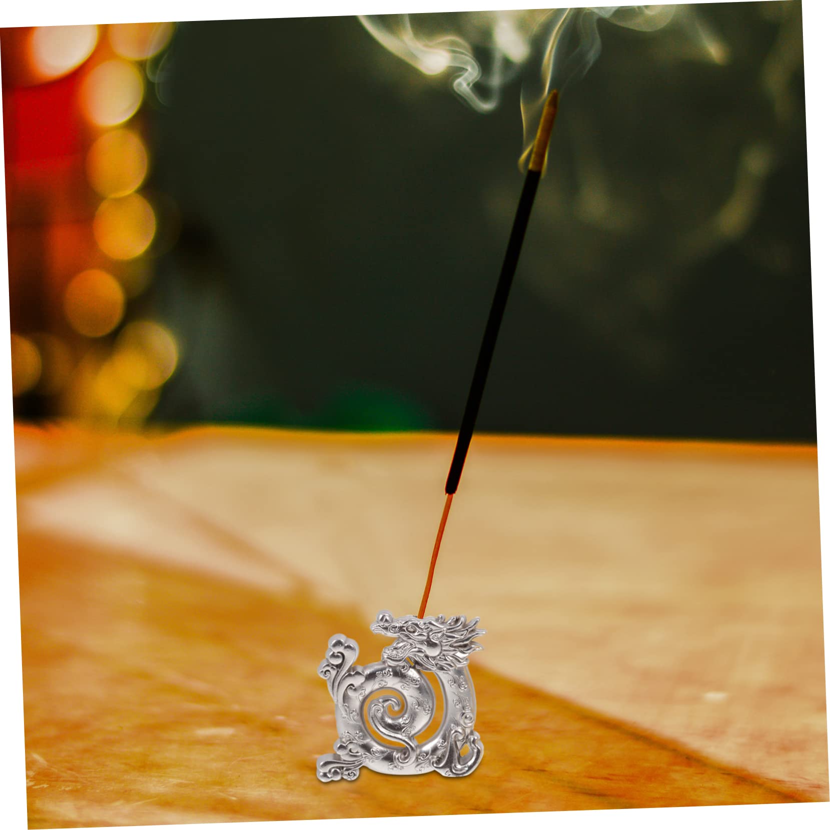 ULTECHNOVO 3 Sätze Retro Drache Räucherstäbchen Halter Chinesischer Stil Zinklegierung Mini Für Wohnkultur Duftspender Für Zen 2 Stück * 3