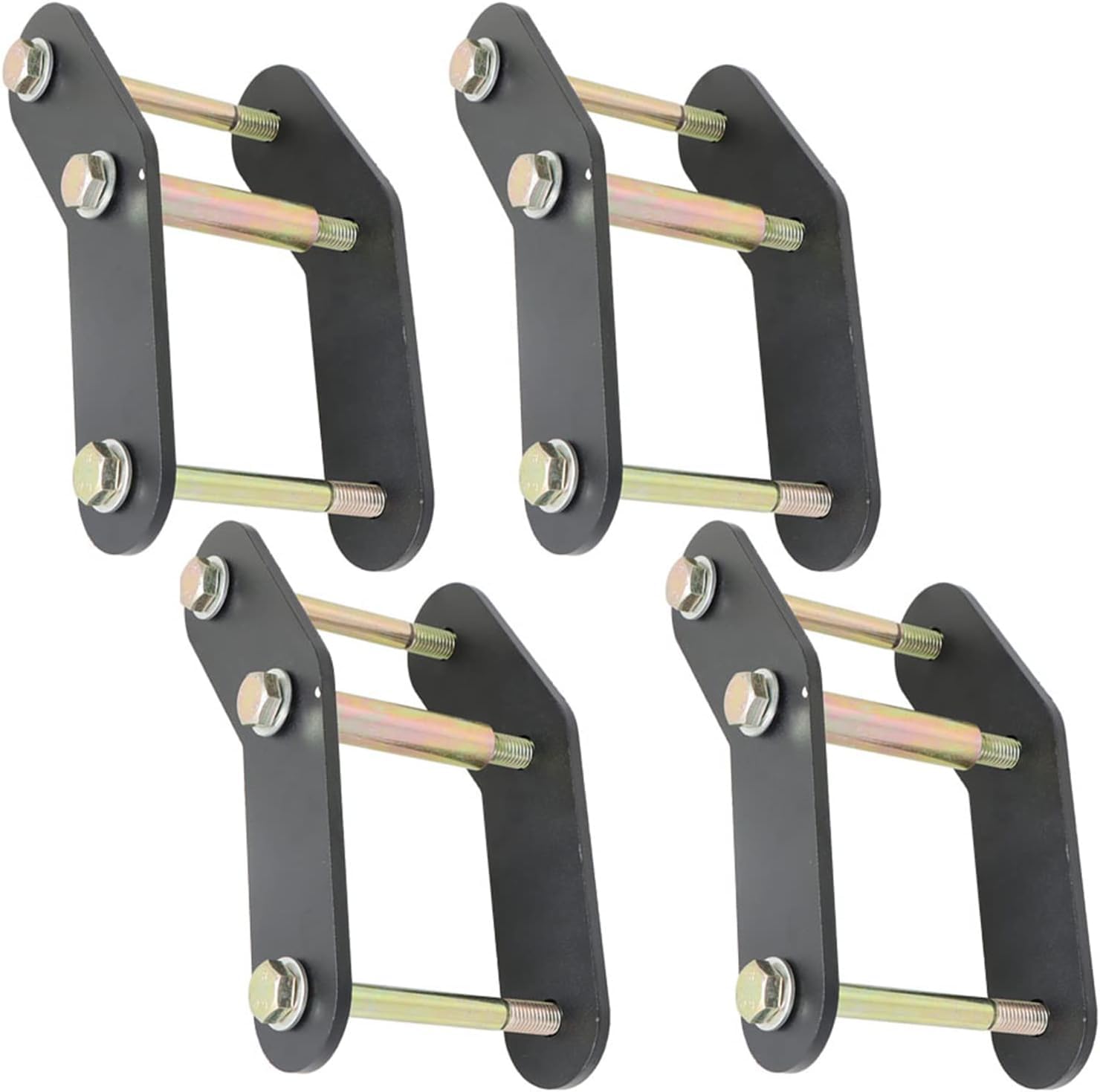 Maruti Gypsy 4 Inch Shackle Kit Heavy BLACK COLOUR MADE Nut Bolt | Shackle Kit Lift Compatible with Maruti Gypsy | Gypsy Spare Parts | Gypsy Accessories-image-5