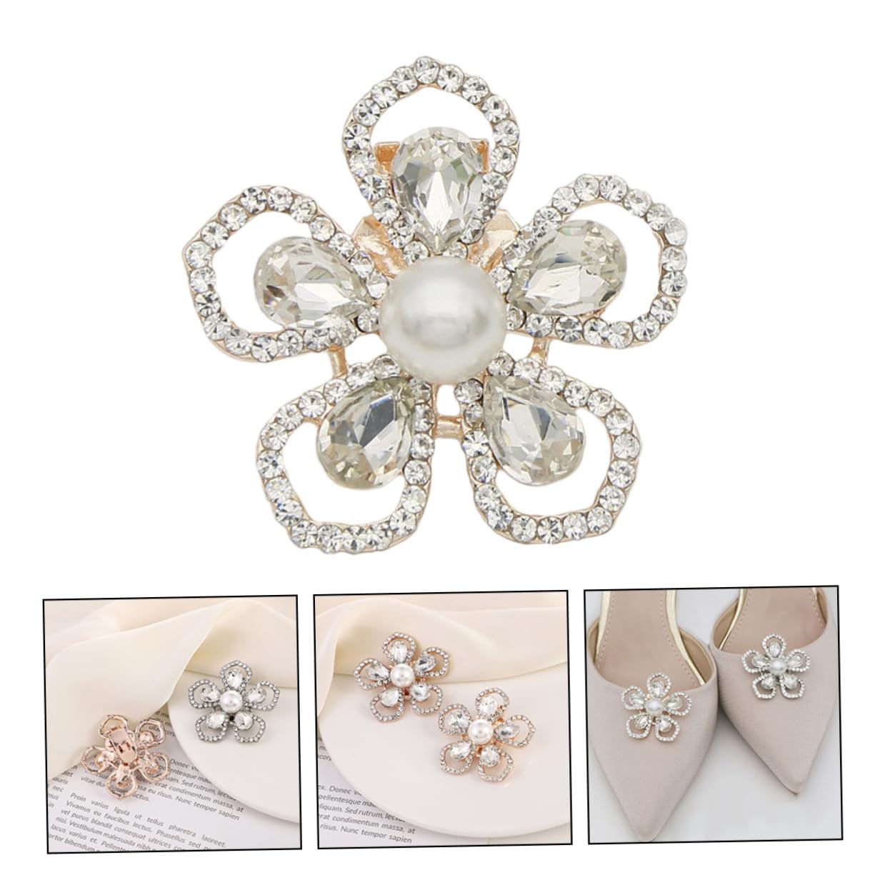 CALLARON Ornamento Per Scarpe Rimovibile Fibbia Per Scarpe Clip Per Vita Scarpe Da Sposa Fibbia Per Scarpe Spille Per Bottoni Portascarpe Clip Per Scarpe Decorative Ciondoli Per Scarpe