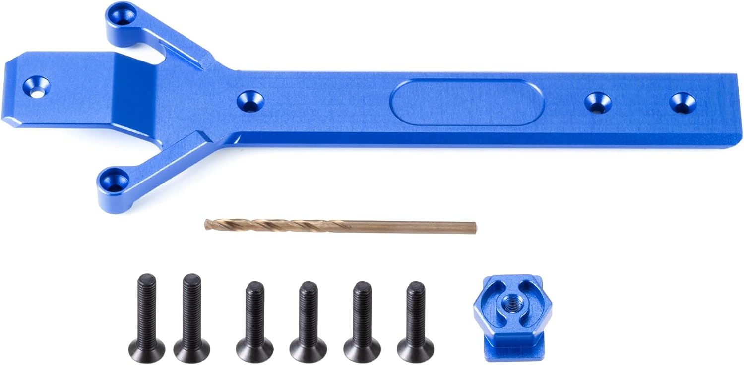 LSG RC Aluminum Alloy Chassis Plate for 1/16 Tra-xxas Mini Maxx 2S Mini XRT VXL-3S Monster Truck Upgrades Parts (Blue)