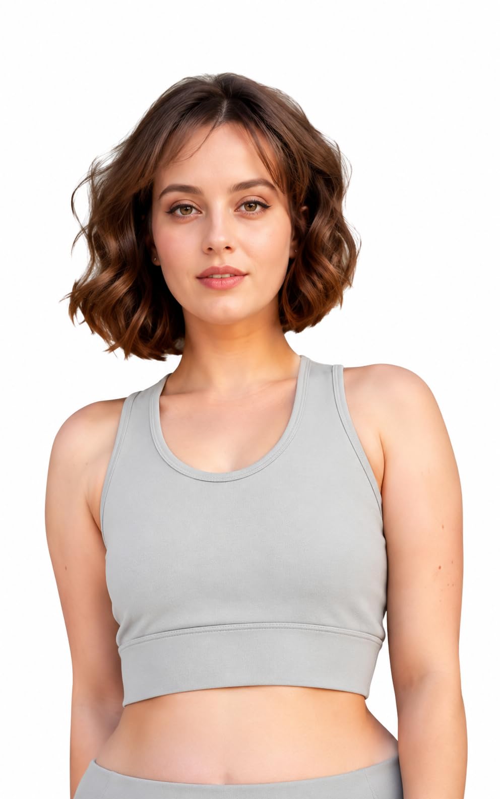Sports Bra for Women | Non-Padded High Support Gym, Yoga & Running Bra | Seamless Sweat-Wicking Polyester Workout Bra-picture-27