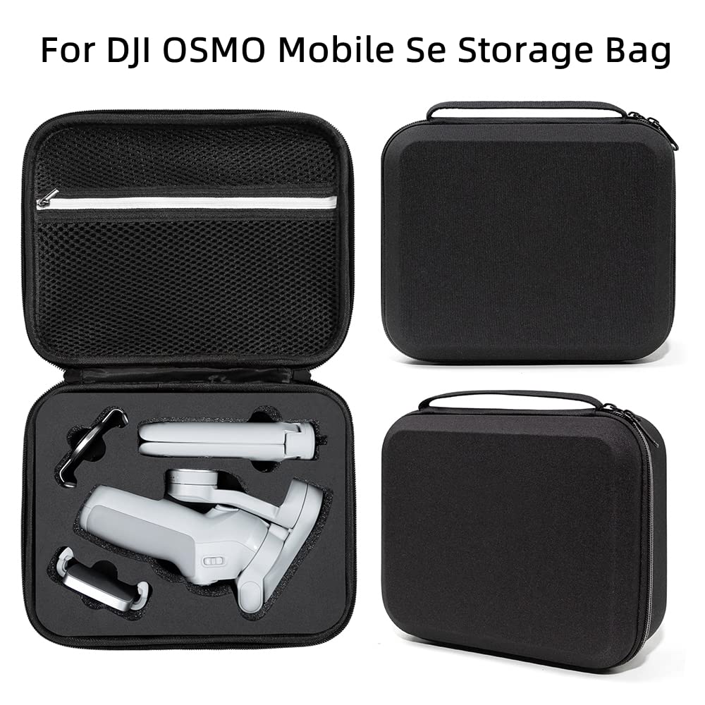 Estuche de Transporte para dji OSMO Mobile SE, Estuche de Viaje de Protección Manual Resistente al Desgaste, Bolsa de Mano OSMO SE Gimbal Stabilizer (Negro)