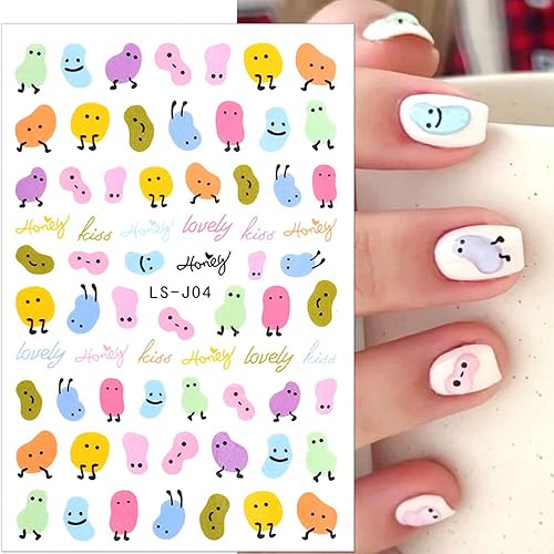 Miniatura 4 de Calcomanías de uñas para niños para niñas, calcomanías de uñas de dinosaurio de dibujos animados 3D, calcomanías de uñas de gato Kawaii, calcomanías