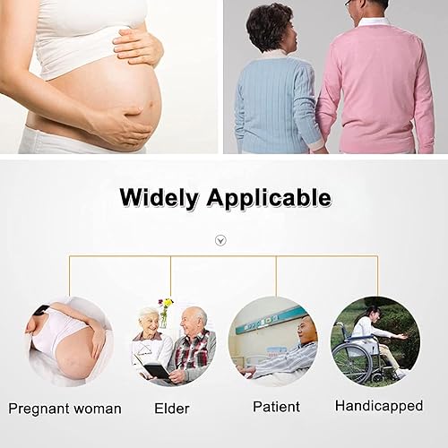 Miniatura 2 de Silla cómoda con ruedas, silla de ruedas, silla de transporte, taburete de baño de 4 ruedas, frenos de 4 ruedasinodoro móvil con pedal plegable para