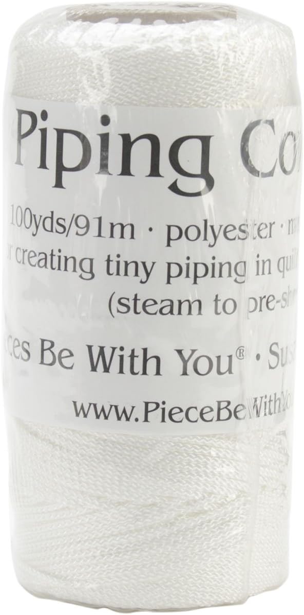 100-Yard Piping Hot Polyester Cording, 1/16-Inch, White