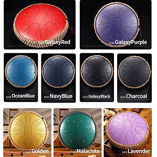Steel Tongue Drum 13 pulgadas 15 notas con estuche y mazas miniatura 4