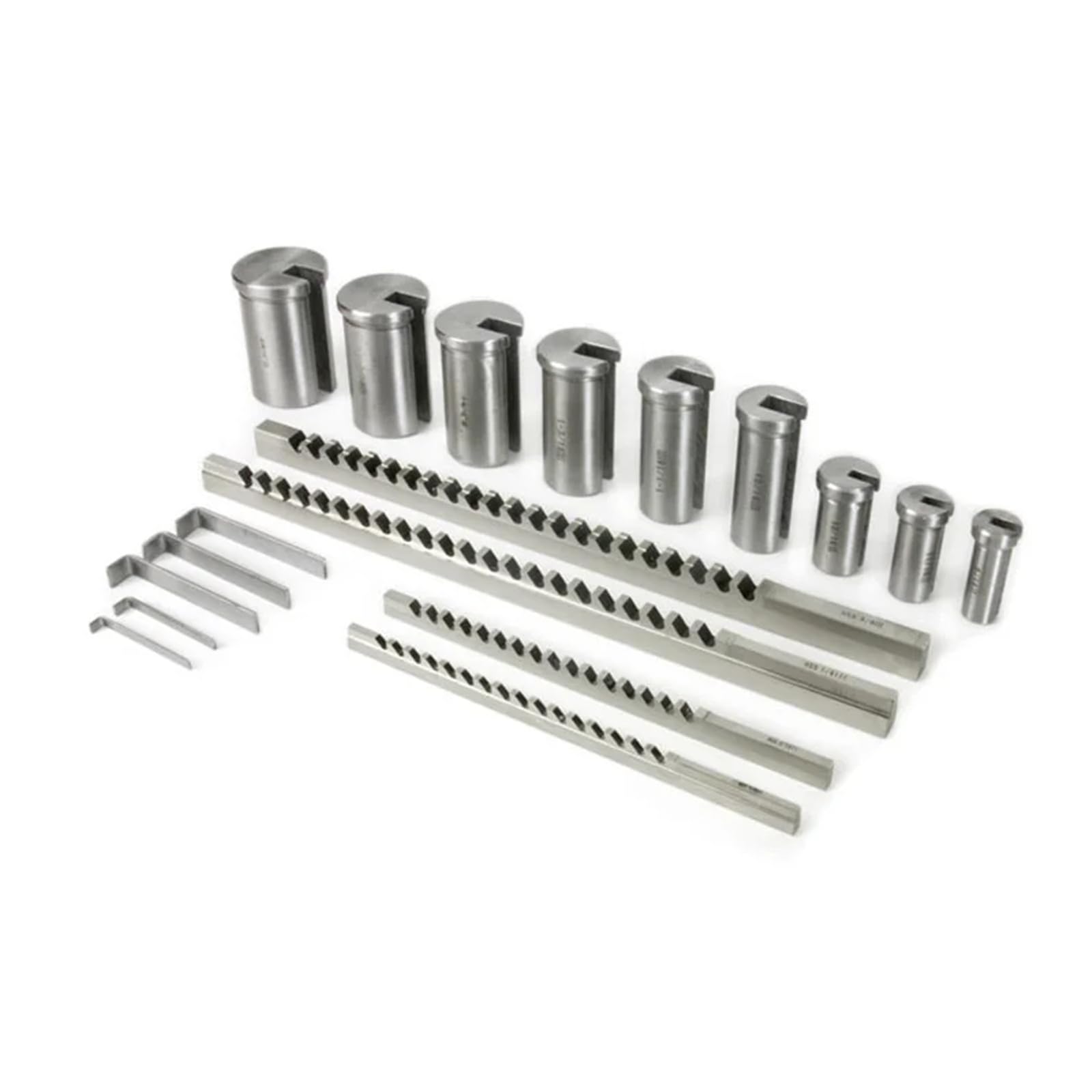 Juego de brochas de ranura de chaveta HSS de acero de alta velocidad métrico con casquillo guía for máquina herramienta de corte CNC para trabajos mecánicos