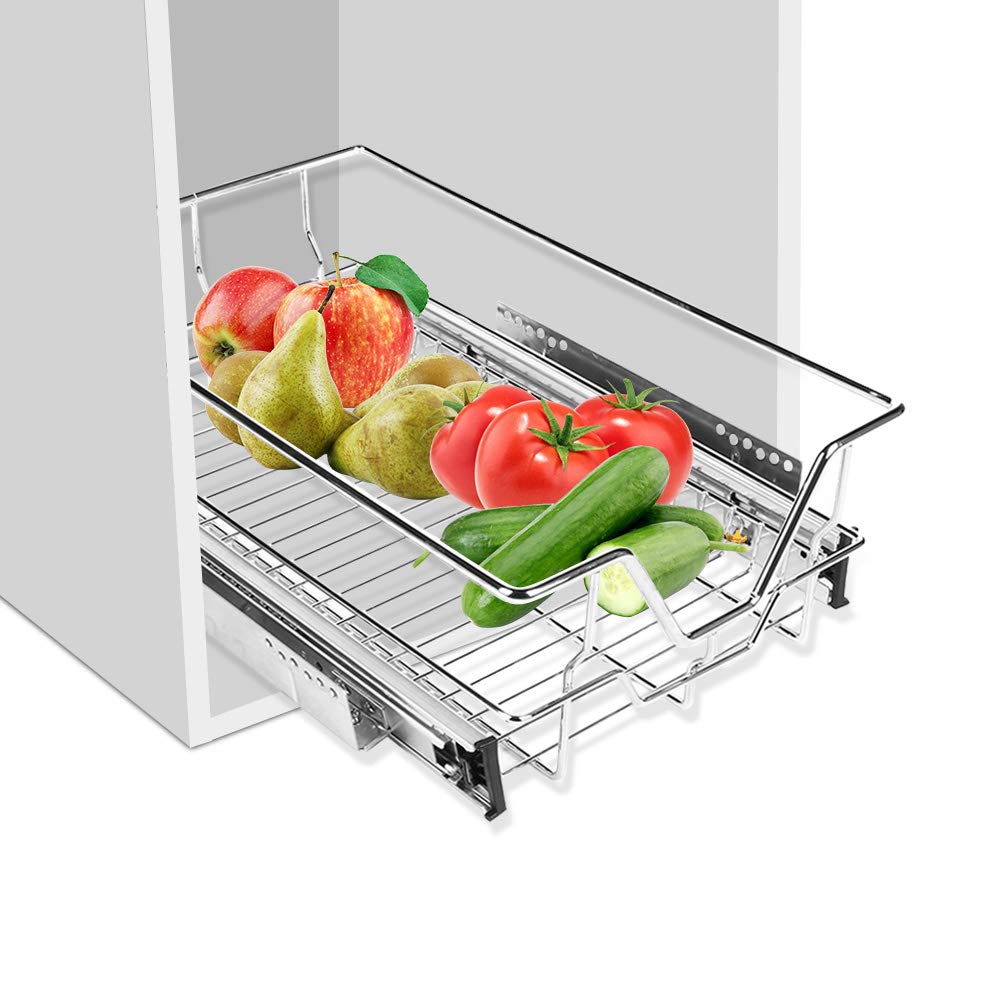 Buy Kitchen Sliding Professional Chromed Metal Slide Kitchen Soft Close Baskets