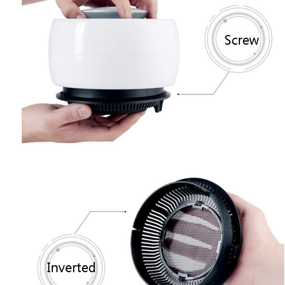 Mosquitor Lampe Smart LED Fliegenkiller USB Inhalated Mosquito Killer UV Violettes Licht Stiller Betrieb Keine Strahlung Und Keine Toxizität Für Kleinkinder Kinder Schwangerschaft White