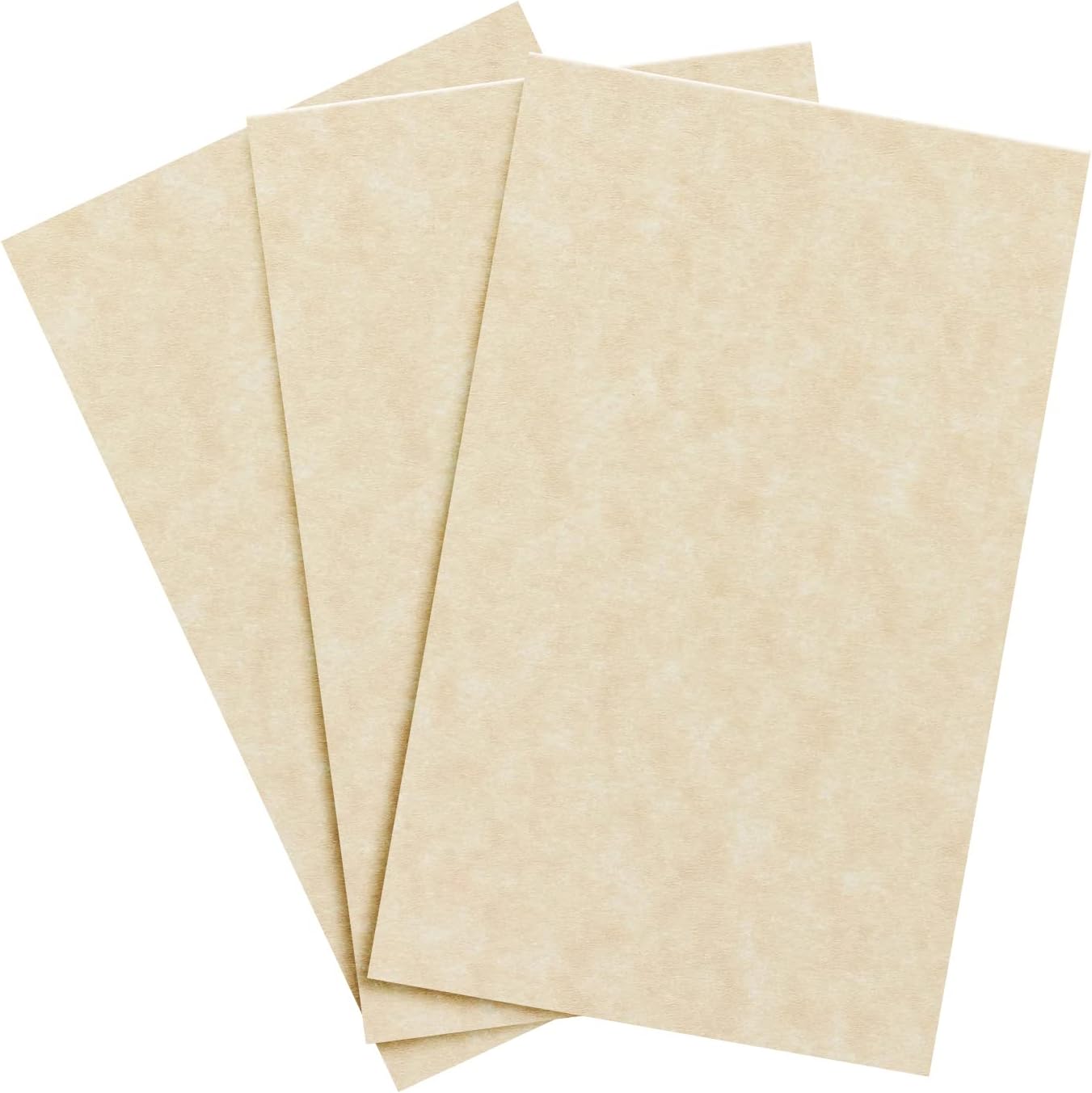Aged Parchment Paper – Great for Certificates, Menus and Wedding Invitations | 24lb Bond / 60lb Text / 90GSM | 8.5" x 14" (Legal Size) Paper for Writing, Copy, Printing | 100 Sheets per Pack