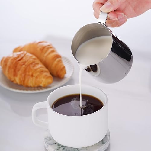 Miniatura 3 de Easyworkz Crema de acero inoxidable 304 y azucarero con cuchara para servir café, cromo