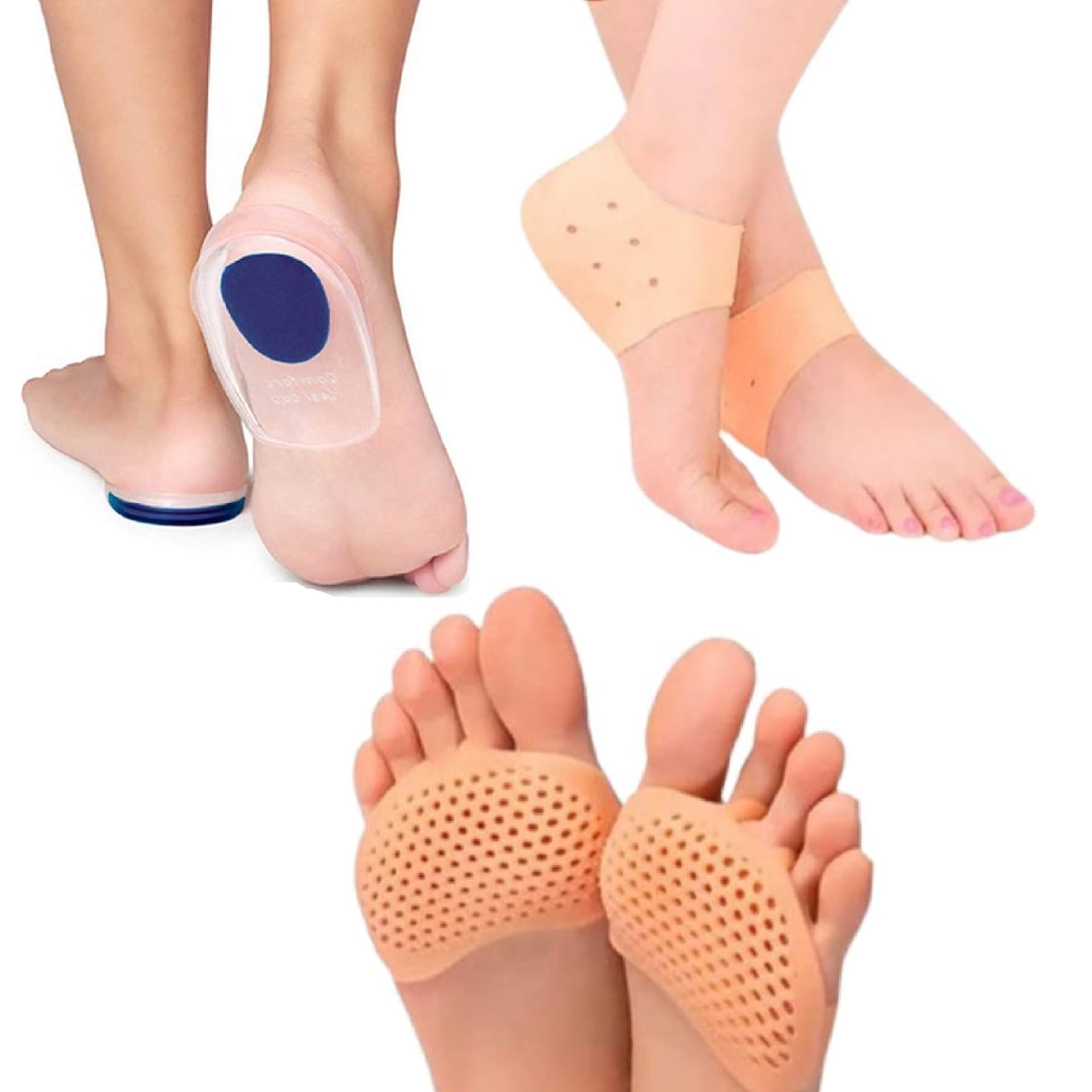 DJ FINDER Silicon Heel For Pain Relief - Pack of 3 Heel Pad For Heel Pain, Reusable Silicone Heel Pad, Toe Free Heel Pain Relief Products For Women & Men, Silicon Gel Pads, Heel Support For Pain Relief (B0CJRRJ4H2) Amazon Price History, Amazon Price Tracker