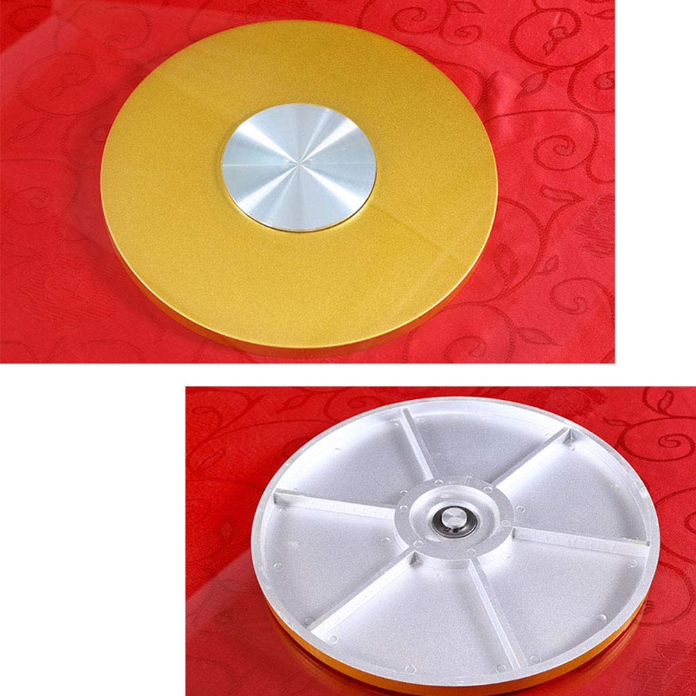 Obrotowa taca obrotowa Lazy Susan o średnicy 70 cm/27,5 cala, płyta ze szkła hartowanego o grubości 10 mm i grube łożysko ze stopu aluminium, elastyczna rotacja, cicha