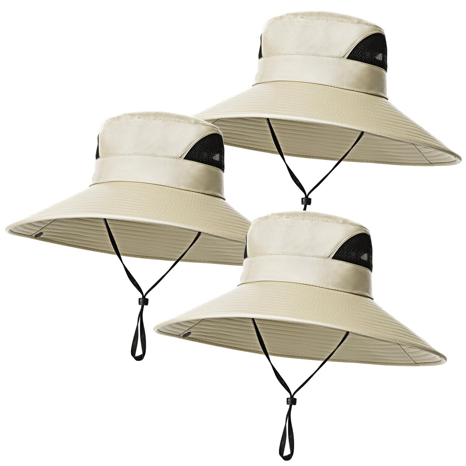 Shyyween 3 Pcs Oversize XXL Sun Hats for Men Big Head Large Wide Brim Hats UPF 50+ Sun Protection Outdoor Fishing Gardening