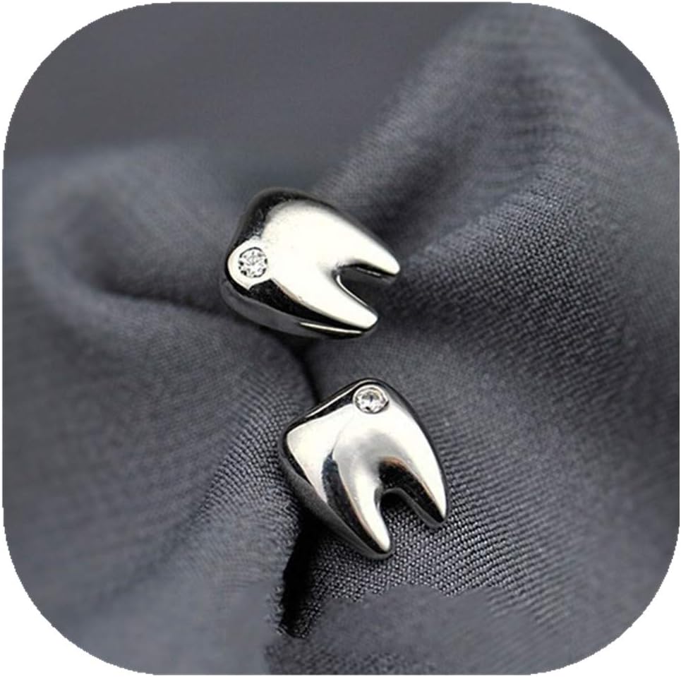 kakupao Silver Teeth Stud Earrings, Dental Earrings, Molar Earrings, Dental Gifts, Tooth Earrings, Tooth Studs