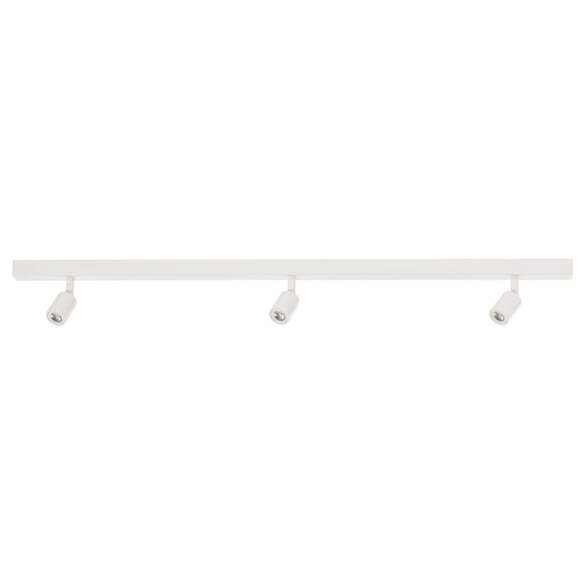 Rail de plafond LED 3 spots blanc BÄVE plafonnier orientable salon et couloir