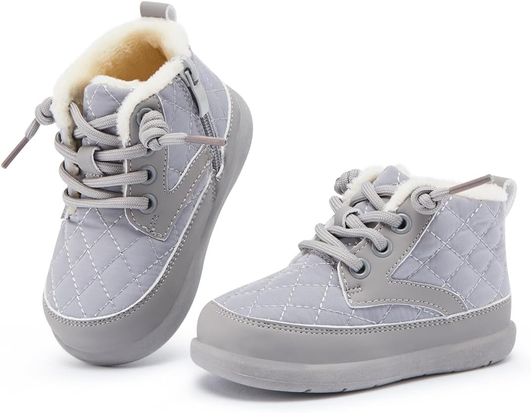 BMCiTYBM Baby Boy Girl Snow Boots Waterproof Winter Warm Booties Nonslip Lightweight Outdoor Shoes for First Walkers 6 9 12 18 24 Months(Infant/Toddler)