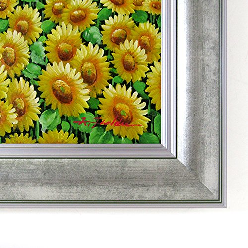 ☆E・フィールダー『ひまわり（F10号）』油彩画 絵画