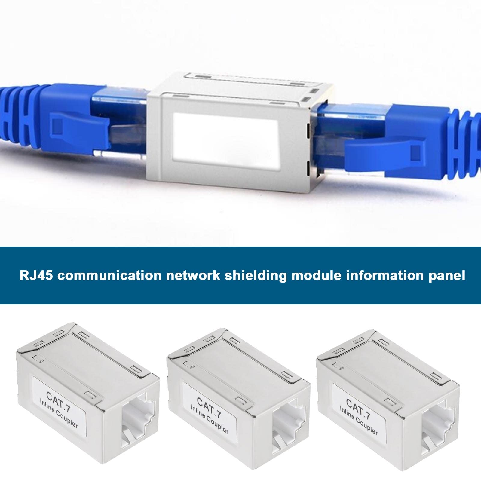 Accoppiatore RJ45 Schermato Cat. 5E Femmina/Femmina - Accoppiatori di
