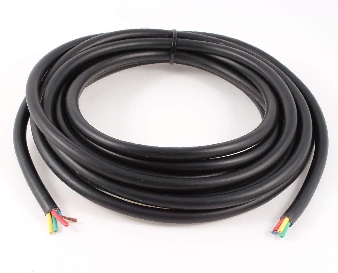 15/4 AWG Wire Copper Cores Flexible PVC Insulated RVV Cable 5m 16.4 Feet(15/4 AWG-Drahtkupferkerne Flexibles PVC-isoliertes RVV-Kabel 5m 16,4 Fuß