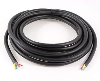 New Lon0167 15/4 AWG Wire Copper Cores Flexible PVC Insulated RVV Cable 5m 16.4 Feet(15/4 AWG-Drahtkupferkerne flexibles PVC-isoliertes RVV-Kabel 5m 16,4 FuÃŸ