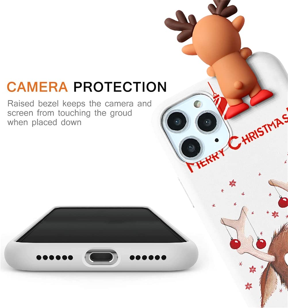 Yoedge Funda Para Apple IPhone 11 6,1", Navidad Carcasa Silicona