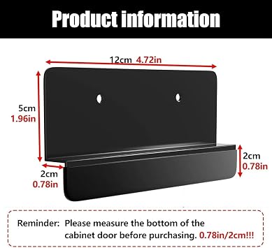 Durable Hands-Free Cabinet Foot Pull Black Touchless Kitchen Drawer Opener