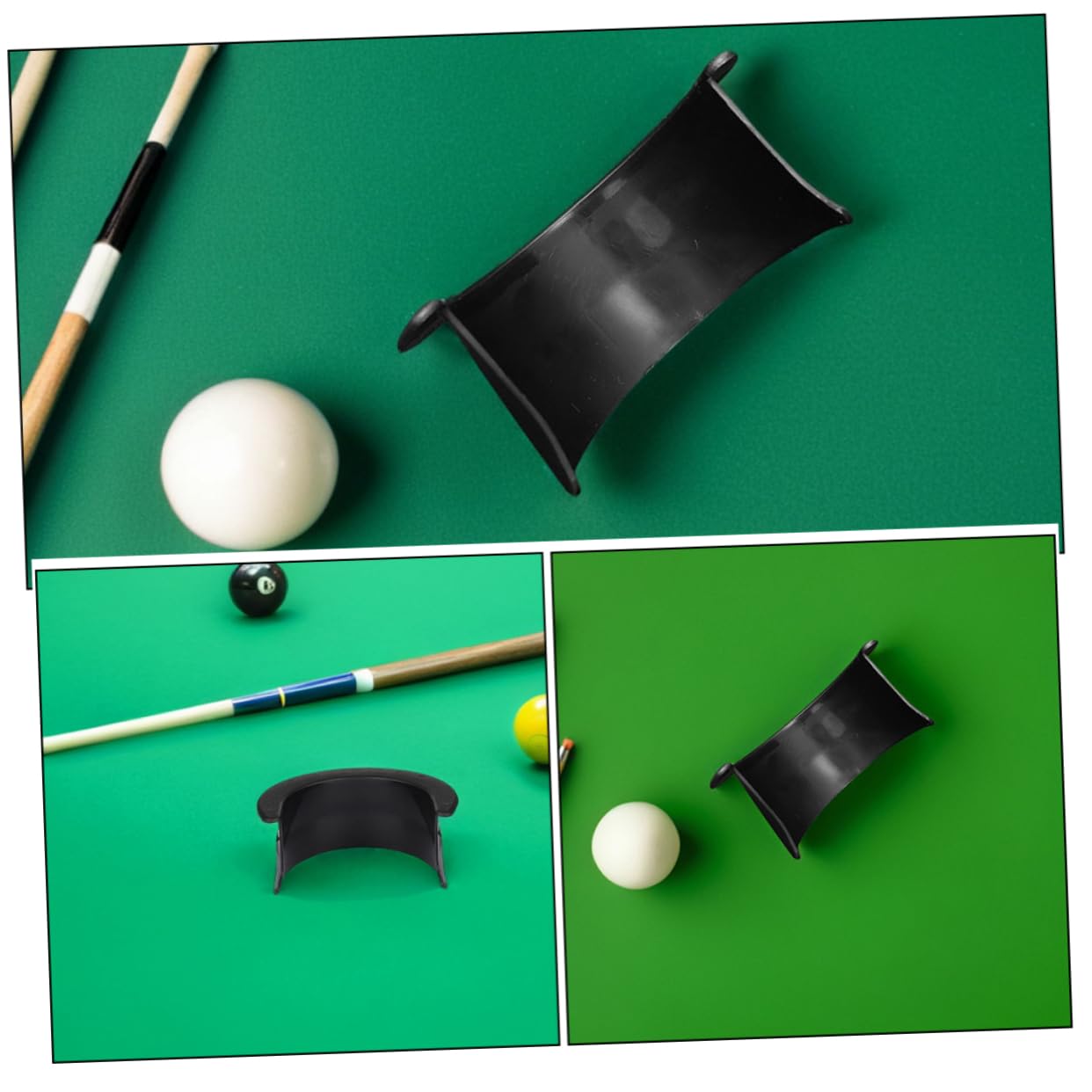 GANAZONO Lot de 6 Set de Set de Housses de Poche en Plastique Noir pour Table de Billard, Installation Facile, Compatibilité Forte, Accessoires pour Table Billard Loisirs