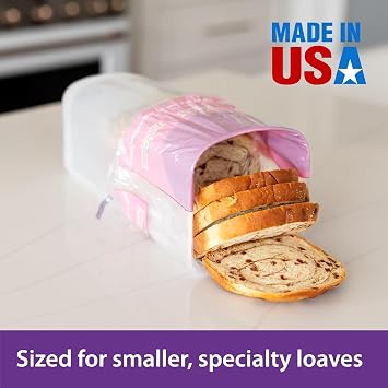 Buddeez Bread Buddy Bread Box for Small Specialty Loaves, White