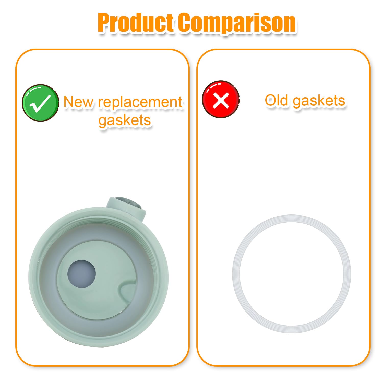 4pz Guarnizioni Ricambio per Momcozy Scaldabiberon, Guarnizioni Ricambio in Silicone Compatibili con Momcozy 17oz Portatili Scaldabiberon