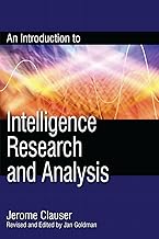 An Introduction to Intelligence Research and Analysis (Scarecrow Professional Intelligence) (Security and Professional Intelligence Education Series)