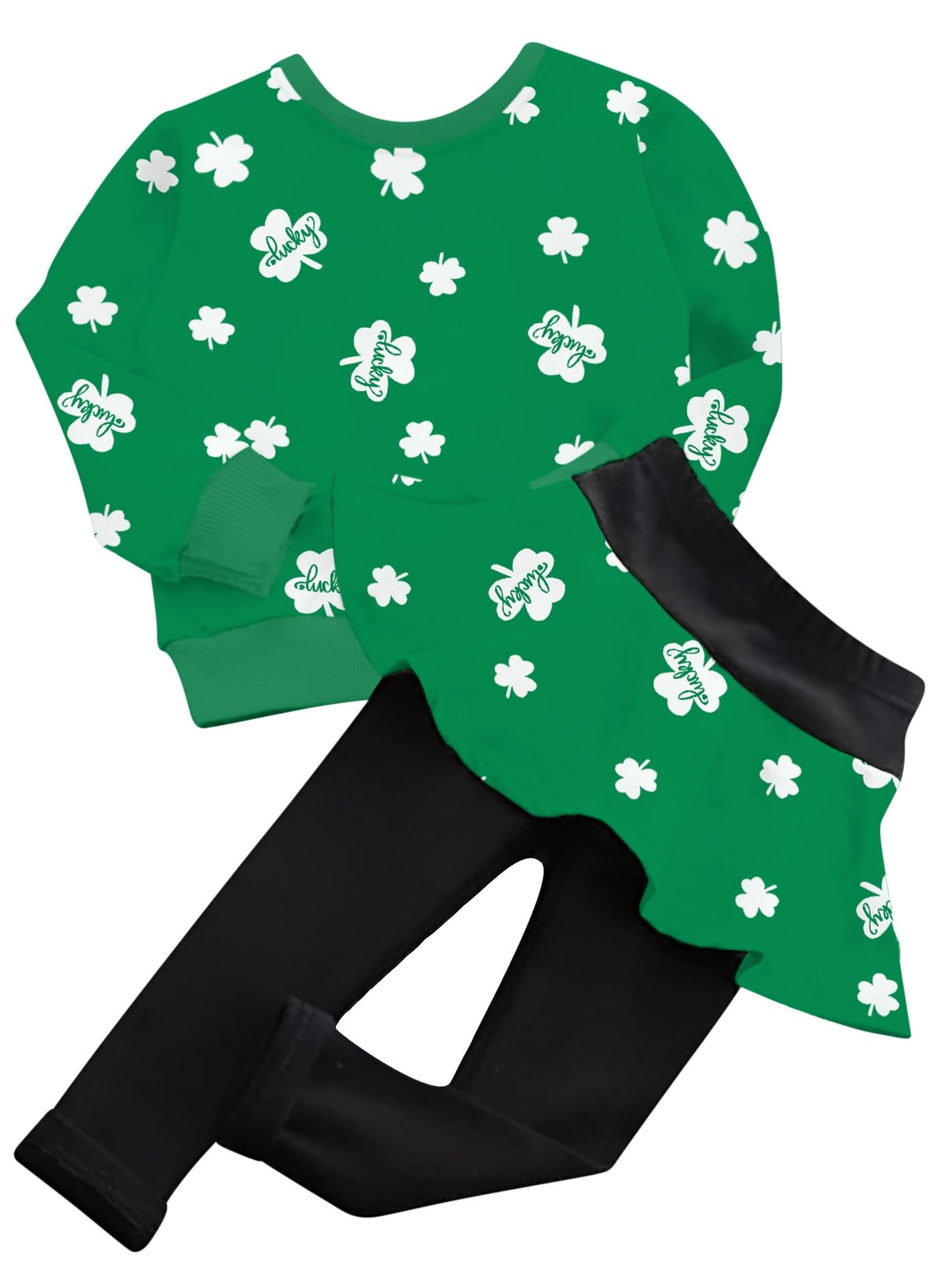 BOMDEALS Adorable Cute Toddler Baby Girls Clothes Set,Long Sleeve T-Shirt +Pants Outfit