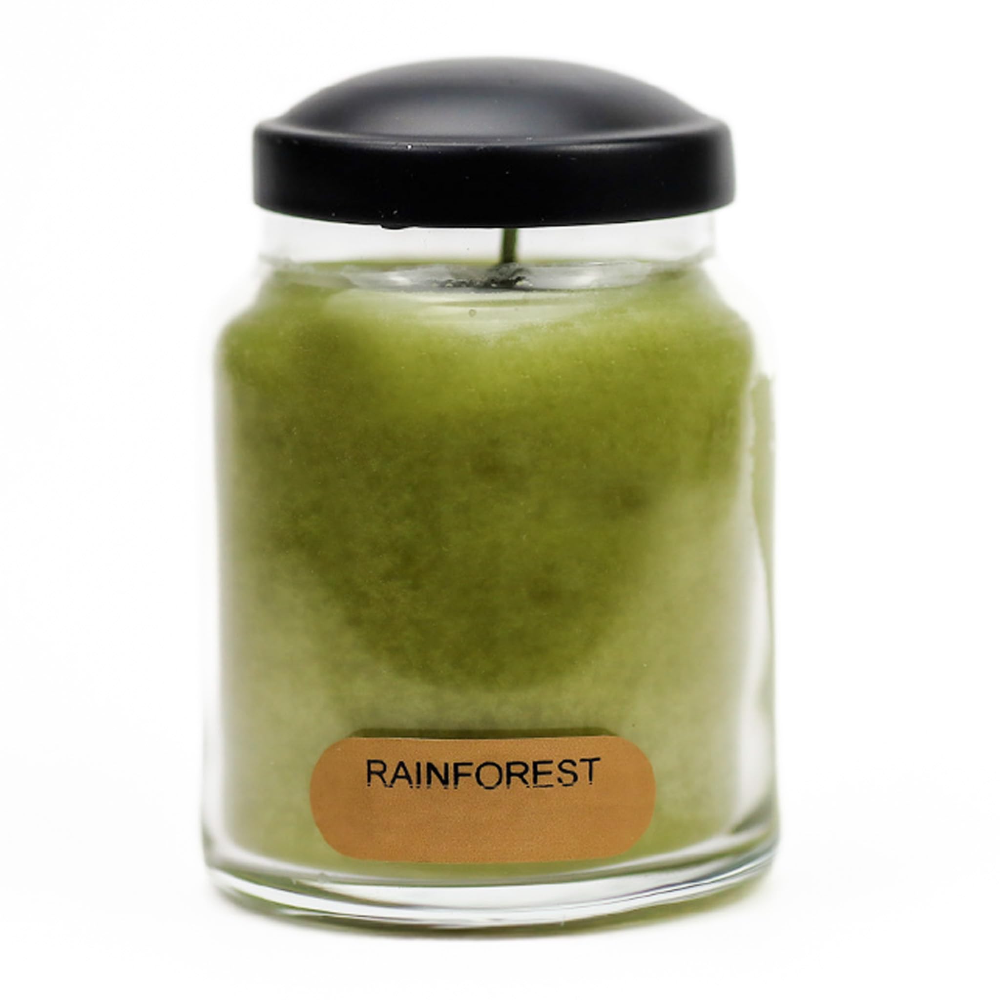 A Cheerful Giver - Rainforest - 6oz Baby Scented Candle Jar with Lid - Keepers of The Light - 35 Hours of Burn Time, Gift for Women, Green