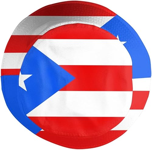 Miniatura 4 de Sombrero de pescador de Puerto Rico, lindo sombrero de pescador, sombreros de pescador con bandera de Pr Sombrero de sol para pesca, senderismo,