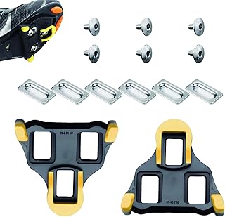 Cleats for Cycling Shoes 2pcs Bicycle Pedal Cleats Compatible with Shimano SPD SM-SH51, Clipless Pedals for Road Cycling Men & Women Cycle Shoes Road Indoor Cycling